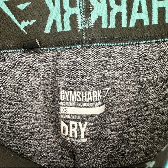 GYMSHARK Flex Leggings Gray & Teal Dry Moisture size XS - Picture 5 of 6